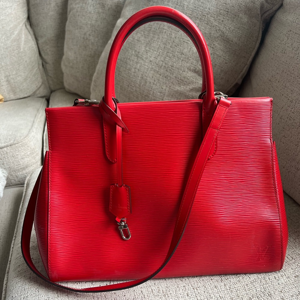LOUIS VUITTON Marly BB Epi Leather Shoulder Bag Coquelicot